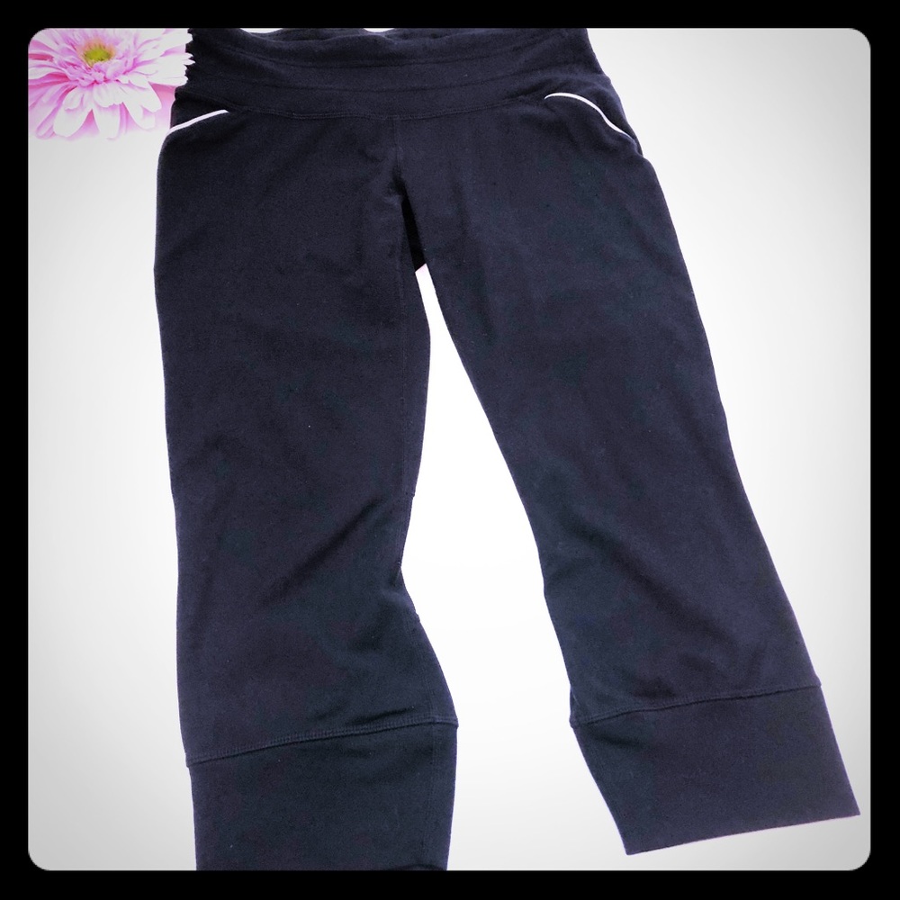 Athleta Sonar Cropped Athletic Leggings: Black